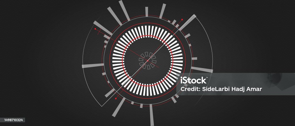 Target Background Technology Techno Target Screen Elements Abstract Technology Background Modern ...