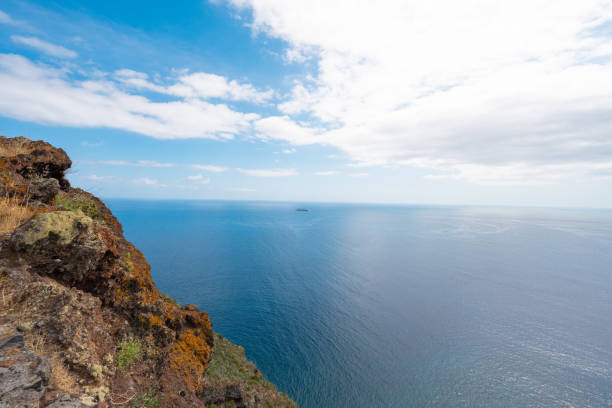 landscape on Madeira island on atlantic ocean