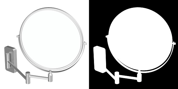 Shiny snare drum with hardware,, isolated on white with shadow