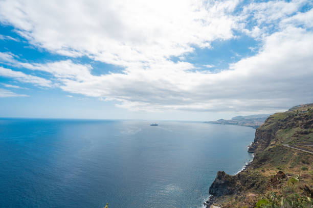 landscape on Madeira island on atlantic ocean