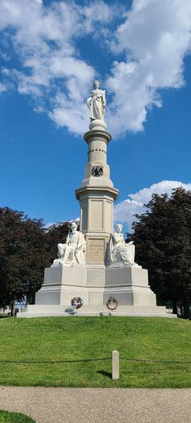 istock Soldiers' National Monument in Gettysburg surrounded by trees 1498726620