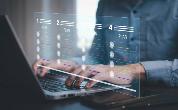 istock checklist and clipboard task documentation management, business people working laptop checklist questionnaire assessment form, online survey online exam Choosing the right answer in the exam 1498727336