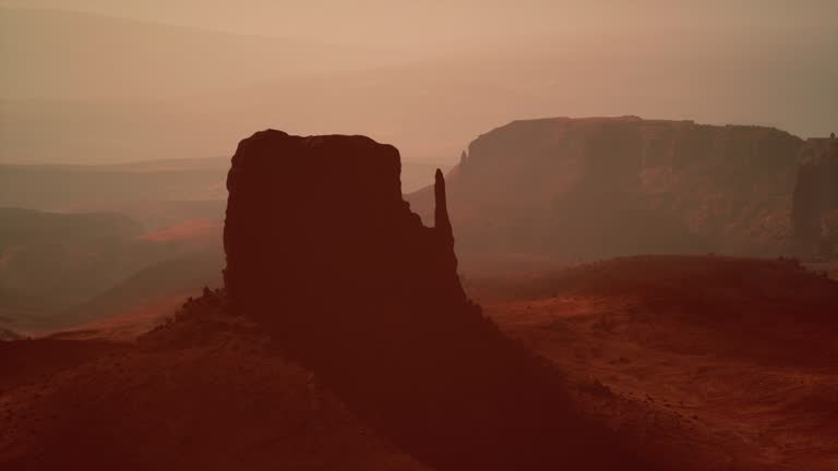 Monument Valley with desert canyon in USA