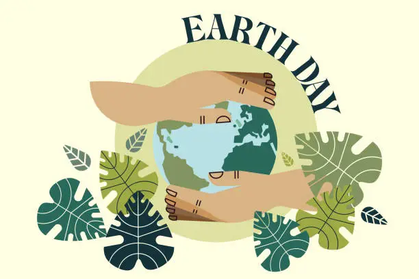 Vector illustration of National Earth day poster design