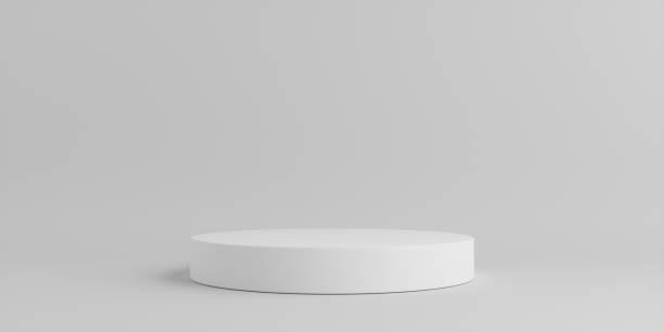 istock Product Podium - White Podium, White Background. 3D Illustration 1498733855