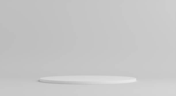 istock Product Podium - White Podium, White Background. 3D Illustration 1498733856