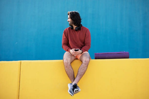 istock Athlete man listening the music. 1498746697