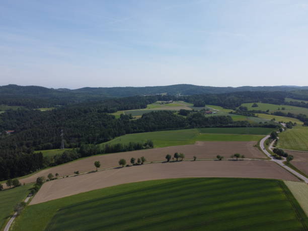 istock Aerial view of Bavaria, Germany, with forests and fields 1498746887