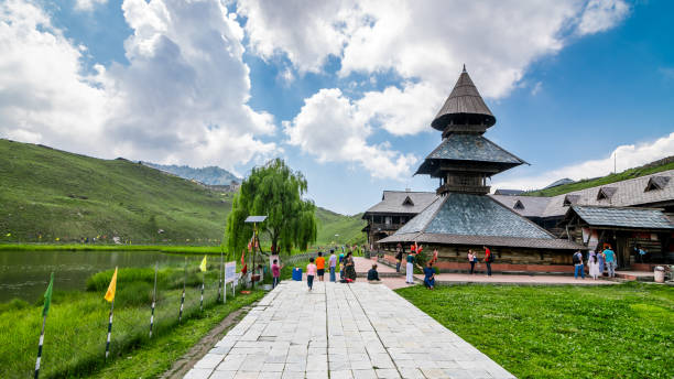 Parashar Lake also spelled Prashar Lake, Mandi, Kullu, Himachal Pradesh Mandi, Kullu - 15 June 2023 - Parashar Lake also spelled Prashar Lake is a freshwater lake located at Mandi district of Himachal Pradesh, India kullu stock pictures, royalty-free photos & images