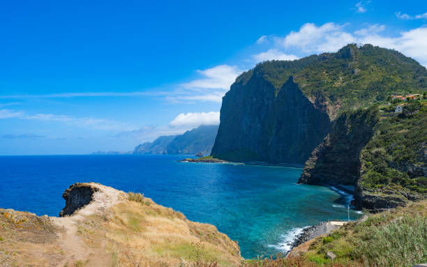 landscape on Madeira island stock photo