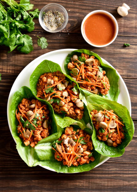istock Asian minced meat lettuce wraps 1498749695