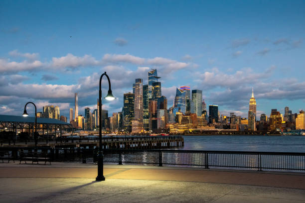 New York City Skyline at dusk seen from Hoboken