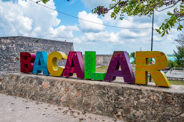 In the centre of Bacalar - fotografia de stock