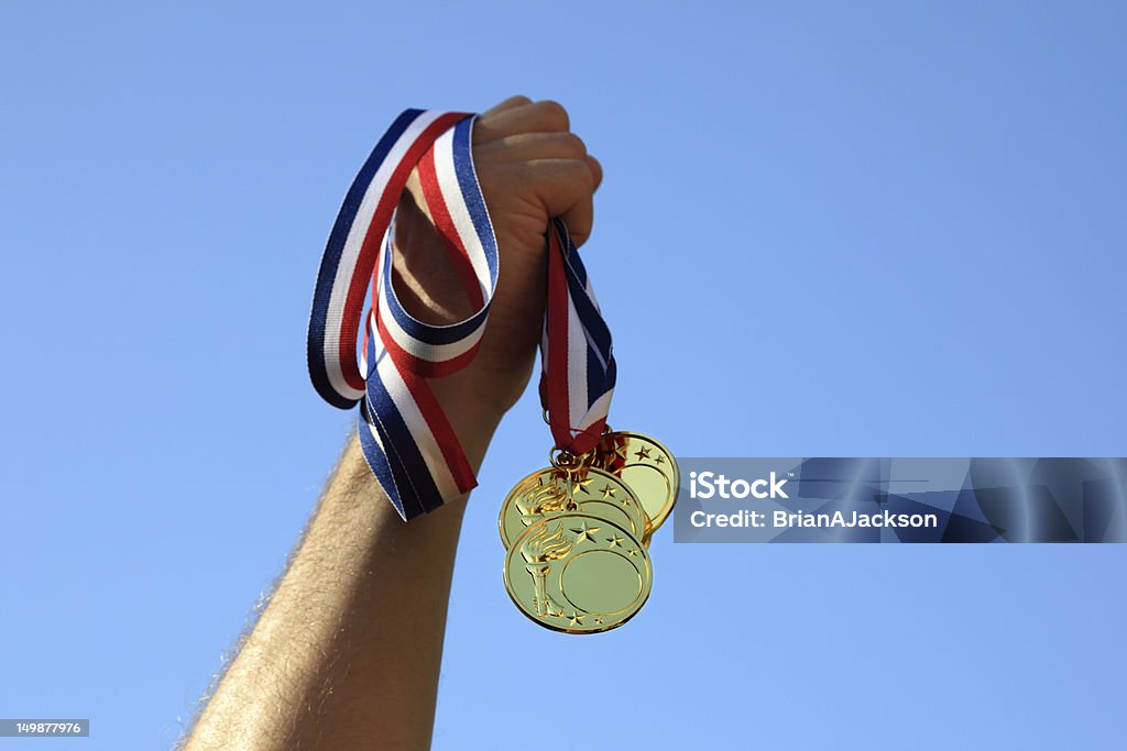 Goldmedaille Gewinner - Lizenzfrei Internationales Sportereignis Stock-Foto