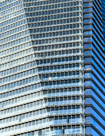 Office building glass facade