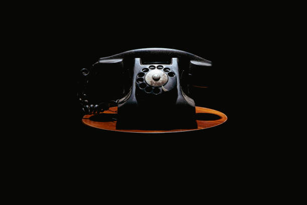 istock Black dirty old phone 1498809334
