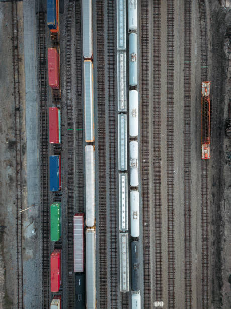 istock Drone shot of a Railway Station 1498817816
