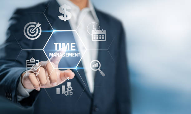 istock Time management concept. Businessman planning their work to increase efficiency and reduce work time. 1498840068