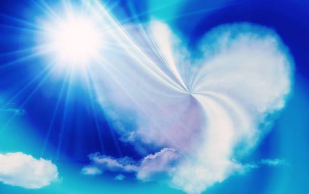 istock 3d illustration of heart shaped clouds in the sky 1498848457