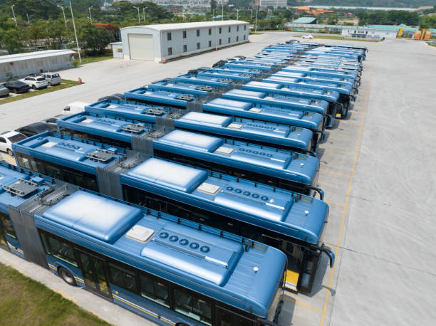 istock Electric bus parking lot 1498851855
