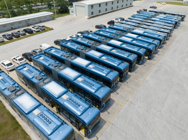 istock Electric bus parking lot 1498852498
