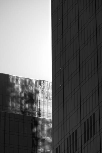 istock Minimalistic modern architectural details in black and white 1498856097