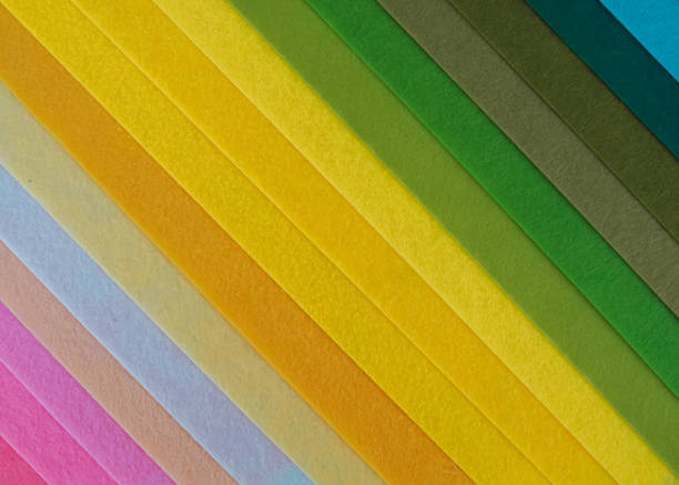 istock Colorful background, A stack of colorful fabric. Full frame shot of muti colored fabric background 1498859113
