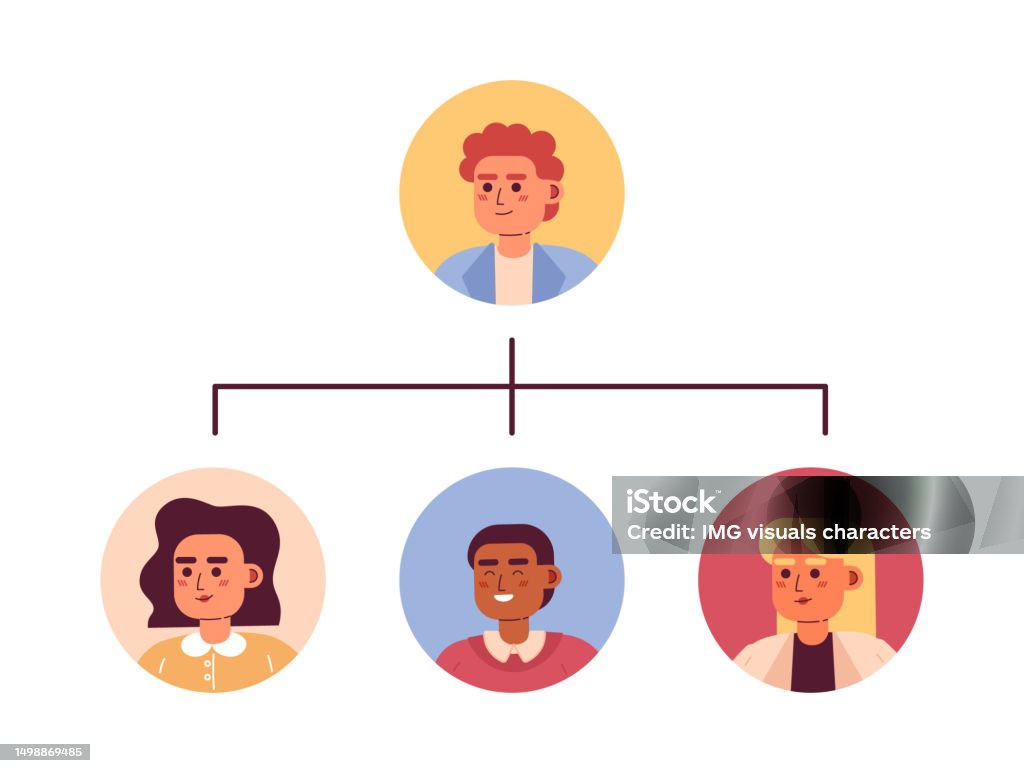 Team Structure Vector Free Team Structure Flat Concept Vector Spot Illustration Stock Illustration ...