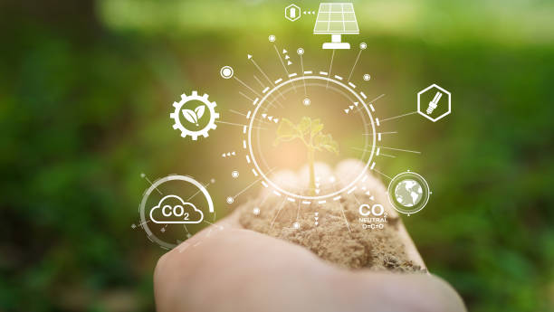 istock seedling in the soil. eco renewable energy icon green background 1498873207
