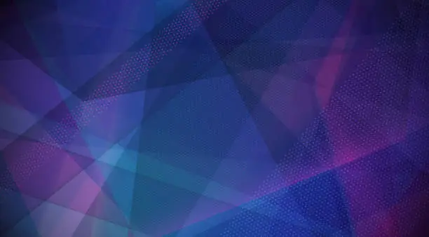 Vector illustration of Blue and purple abstract shapes vector background