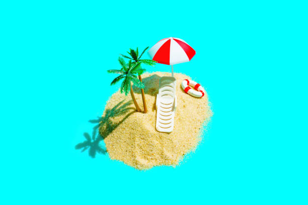 istock Aerial View of a Miniature Sandy Beach Composition 1498883721