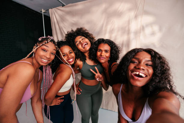 istock Athletic women point of view selfie. 1498885590