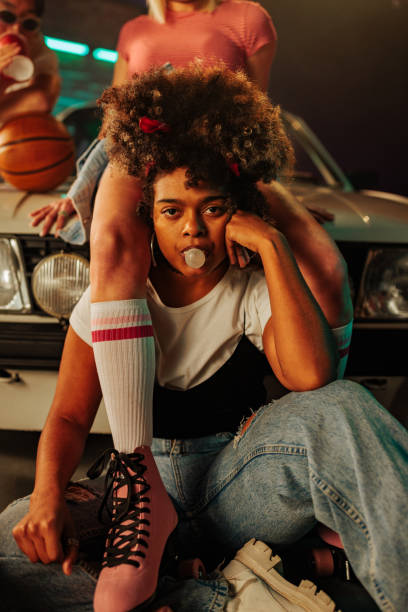 istock Cool girls hanging out. 1498887199