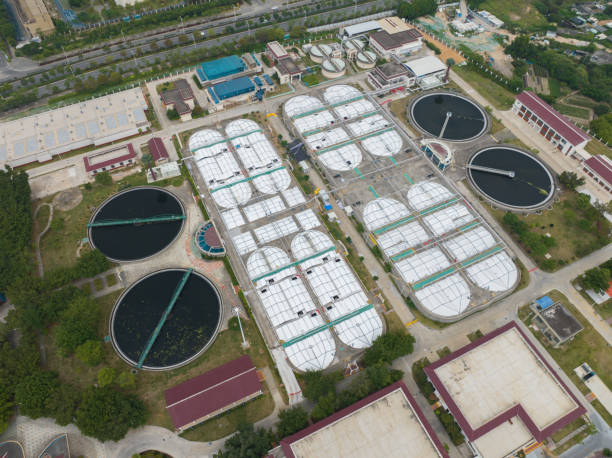 istock Sewage purification plant, cherish water resources 1498887204