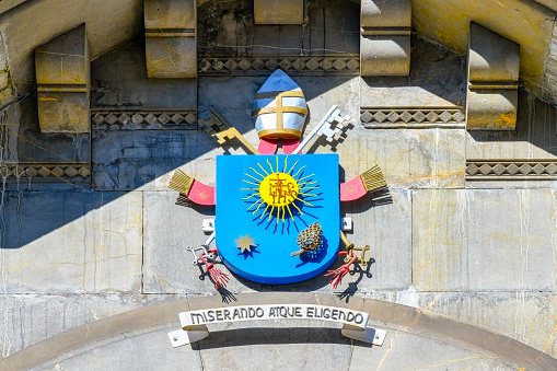 wooden coat of arms signs