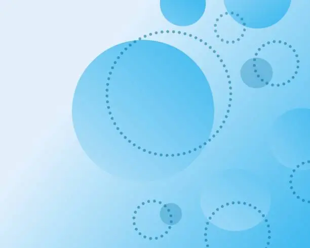 Vector illustration of background with blue circle pattern