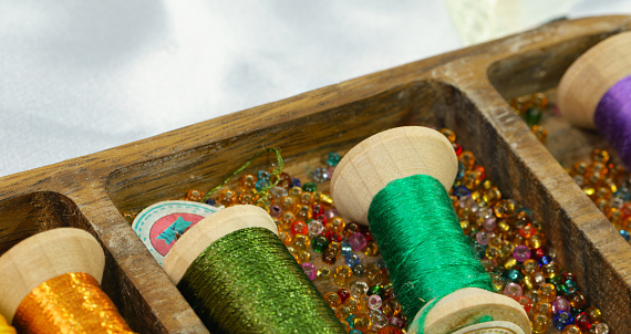 colored sewing thread