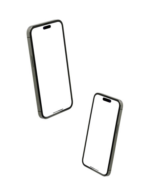 istock Mockup smart phone new generation and screen Transparent and Clipping Path isolated 1498900580