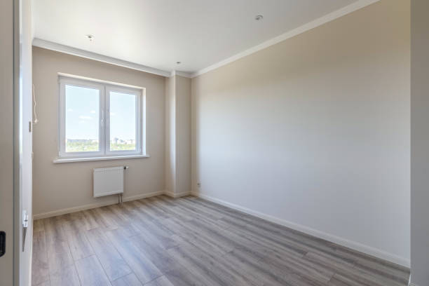 istock Empty apartment with modern renovation, unfurnished. Real photo 1498901749