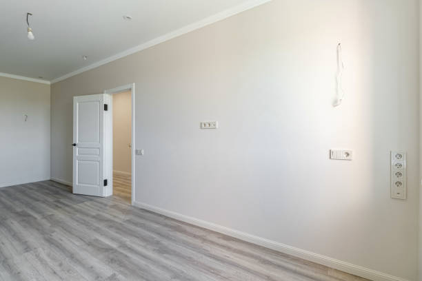 istock Empty apartment with modern renovation, unfurnished. Real photo 1498901783