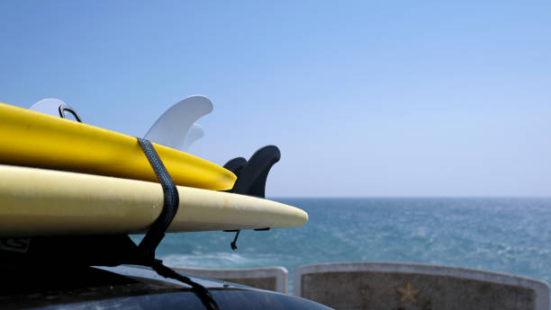 istock Surfboards loaded onto a car near the coast 1498902509
