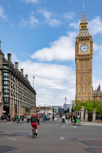 parliament square a londra, regno unito - london england park whitehall street palace foto e immagini stock