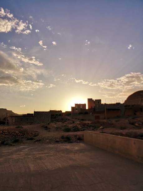 istock The sunset adorns the sky with vibrant yellow. 1498930551