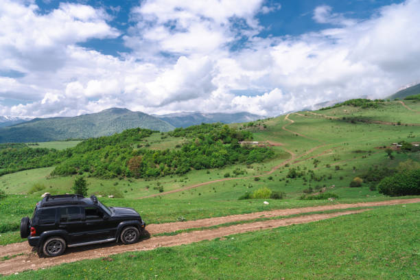 istock The car is in the mountains 1498930647