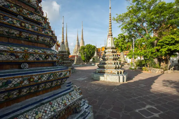 Photo of Wat Po (Wat Pho), Temple of Reclining Buddha popular tourist attraction in Bangkok , Thailand
