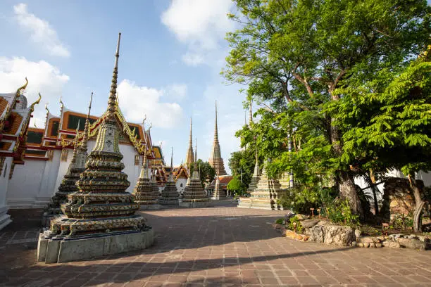 Photo of Wat Po (Wat Pho), Temple of Reclining Buddha popular tourist attraction in Bangkok , Thailand