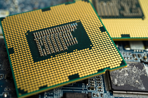 Ccpu Computer Central Processing Unit Cpu Chip Processor Of Computer Mainboard ...
