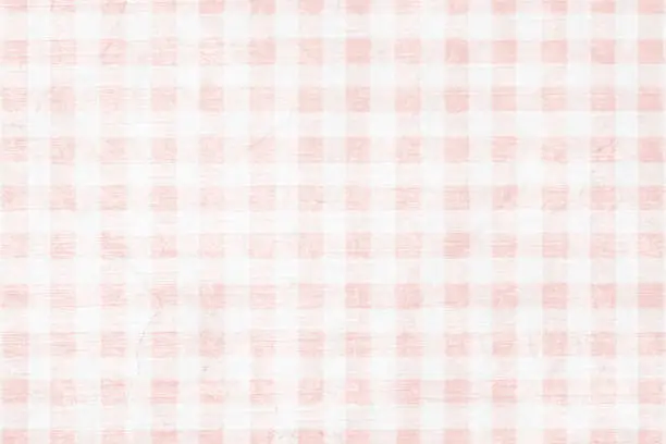 Vector illustration of Faded Red and white soft pastel checkered pattern horizontal blank empty vector backgrounds