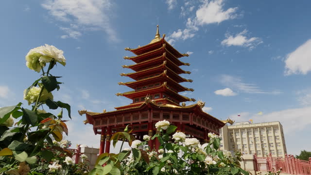 Pagoda Of Seven Days In The Center Of Elista