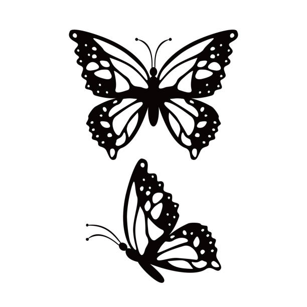 Designer Butterfly Rizz Abstract Butterfly Tattoo Designs